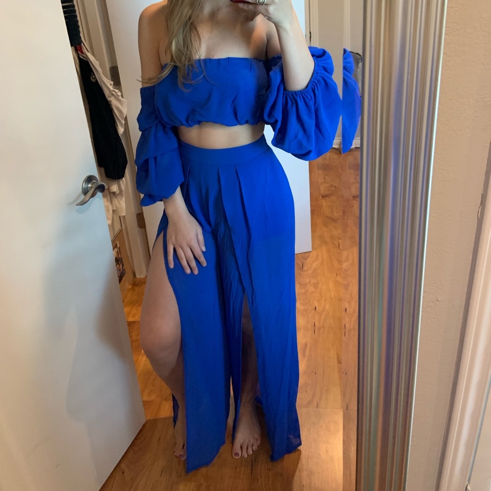 Royal blue two piece set NEW